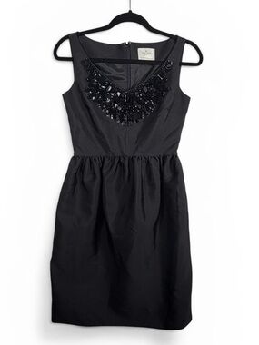 Kate Spade New York Black Embellished Cupcake Sleeveless Dress, NWOT, Size 0.